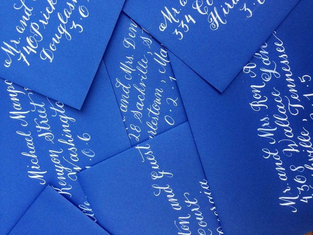 calligraphy envelopes