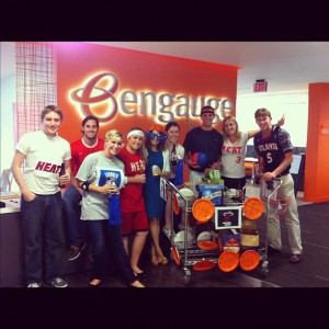 All work and lots of fun. Entern class of 2012 hosting the weekly beer cart. 